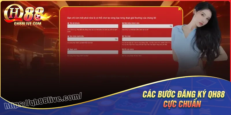 Các bước hướng dẫn đăng ký tại QH88 nhanh chóng